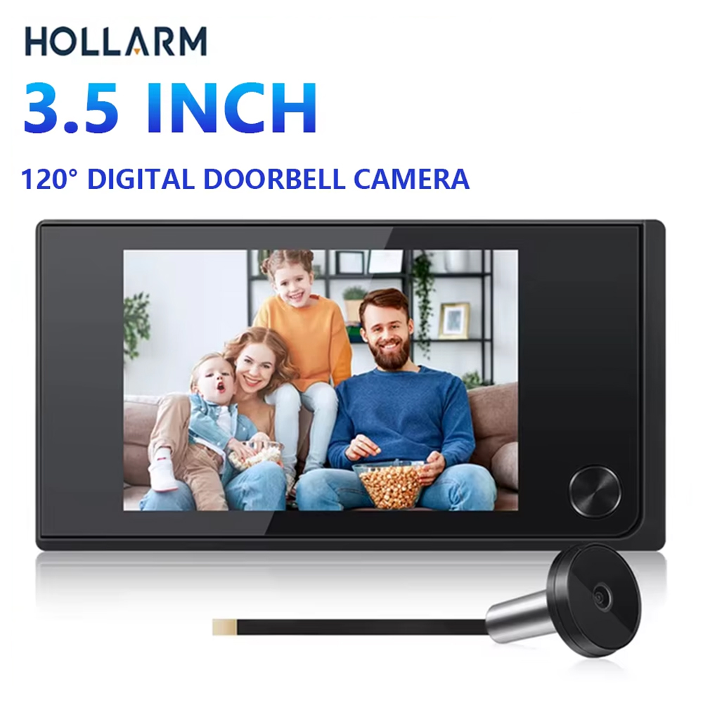Smart Home Outdoor Camera - Hollarm 3,5-дюймовая беспроводная камера дверного звонка,