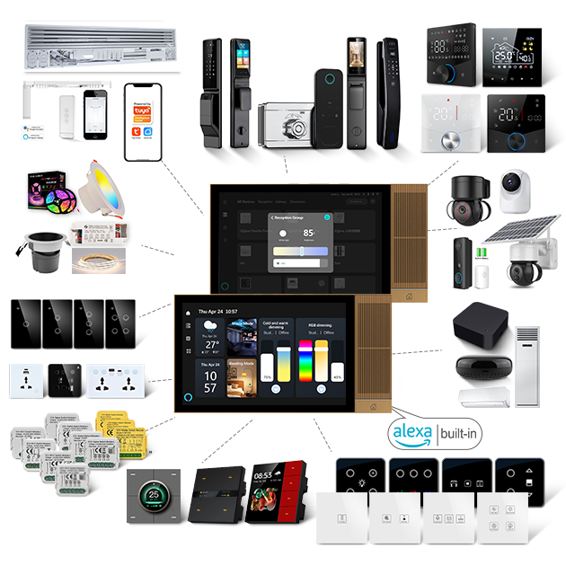 Smart Home Touchscreen Control Panel - 2025 Golden Security TPA08 Tuya 8-дюймовая