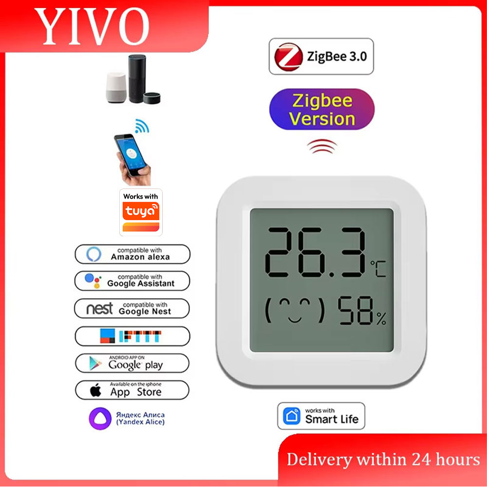 Smart Home Zigbee 3.0 - Датчик температуры и влажности Zigbee 3.0