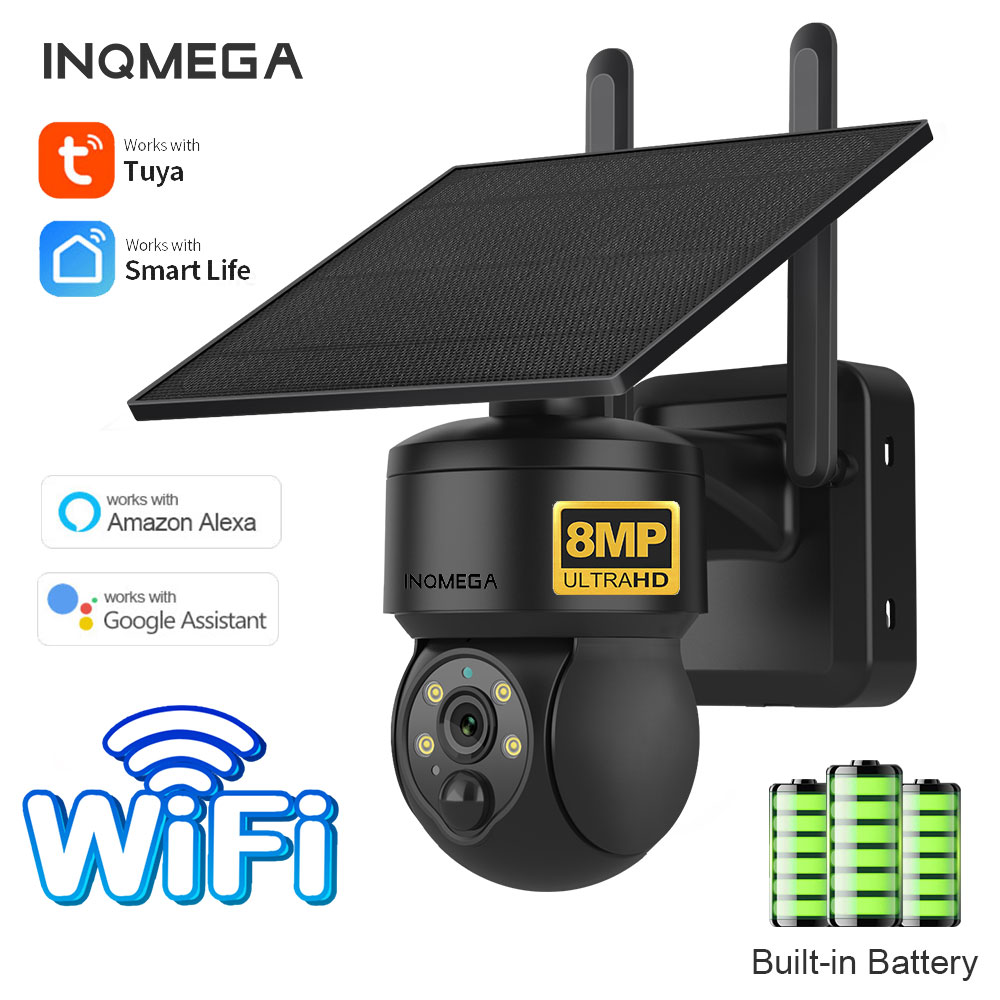 Smart Home Outdoor Camera - INQMEGA 8MP TUYA Солнечная камера PIR