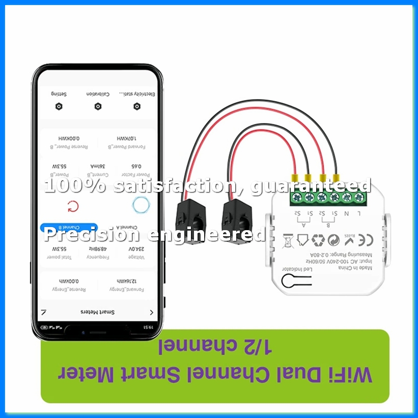 Smart Home Wifi - Умный Wi-Fi счетчик электроэнергии Tuya с