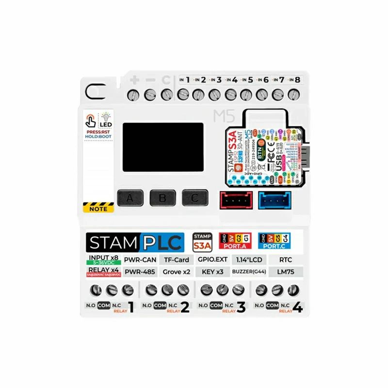 Smart Home With Plc - Контроллер PLC M5stamp: Усовершенствованный модуль M5stamps3