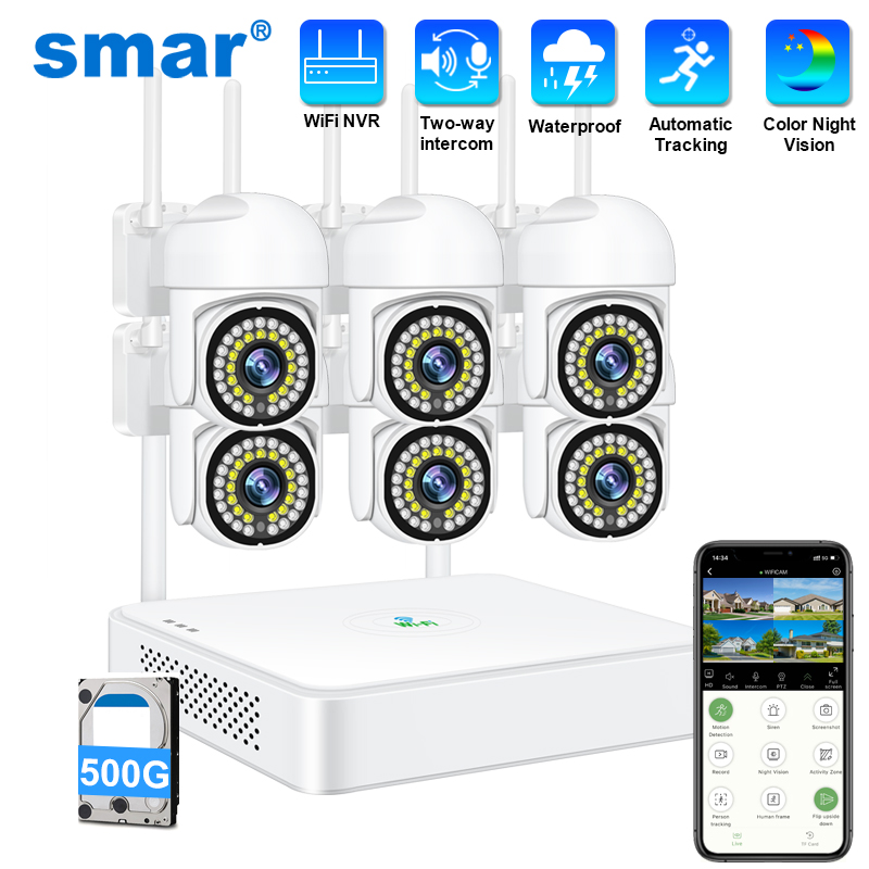 Smart Home Outdoor Camera - Беспроводная система видеонаблюдения Smar 3MP PTZ