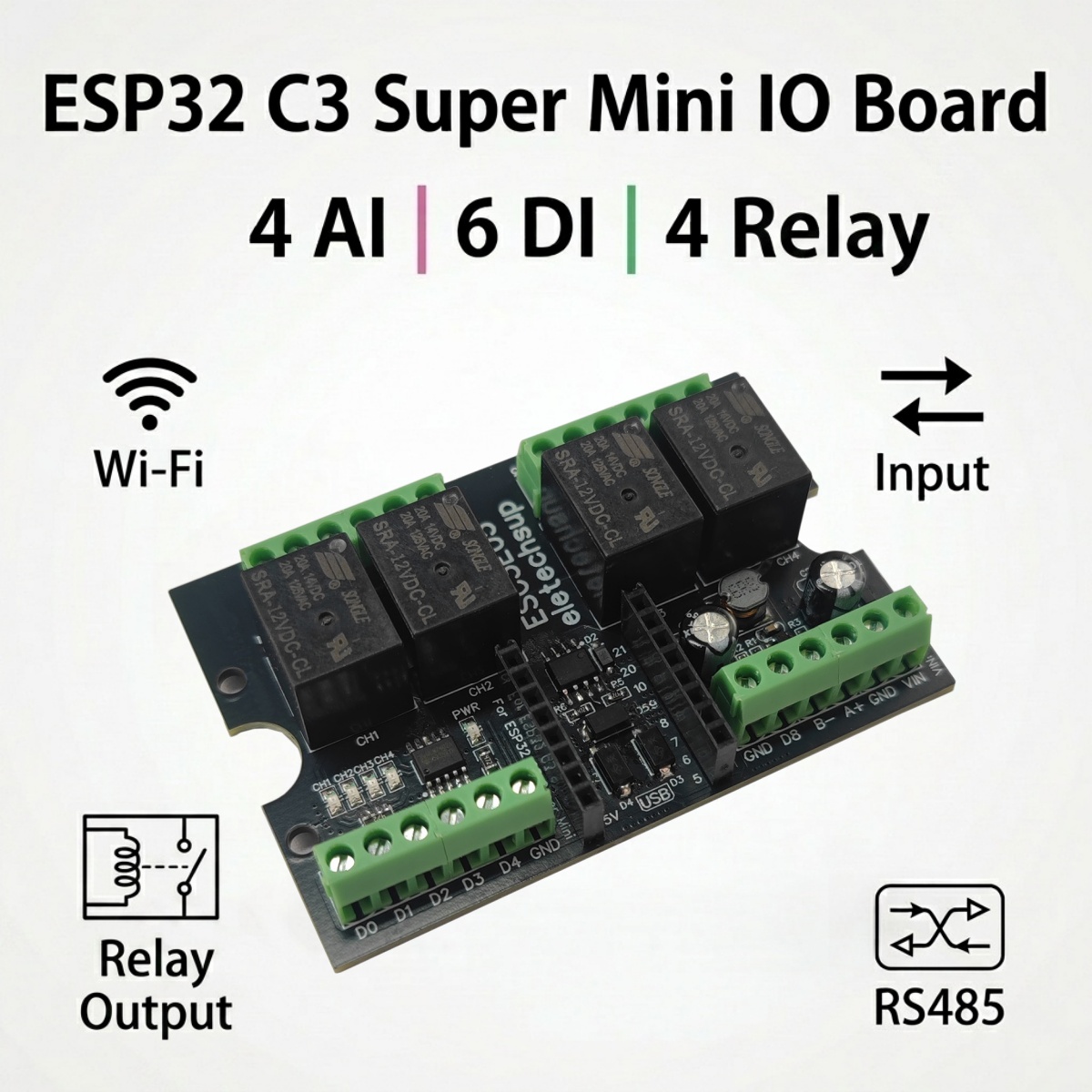 Плата расширения ESP32 C3 RISC – обзор и цена Smart Home With Plc