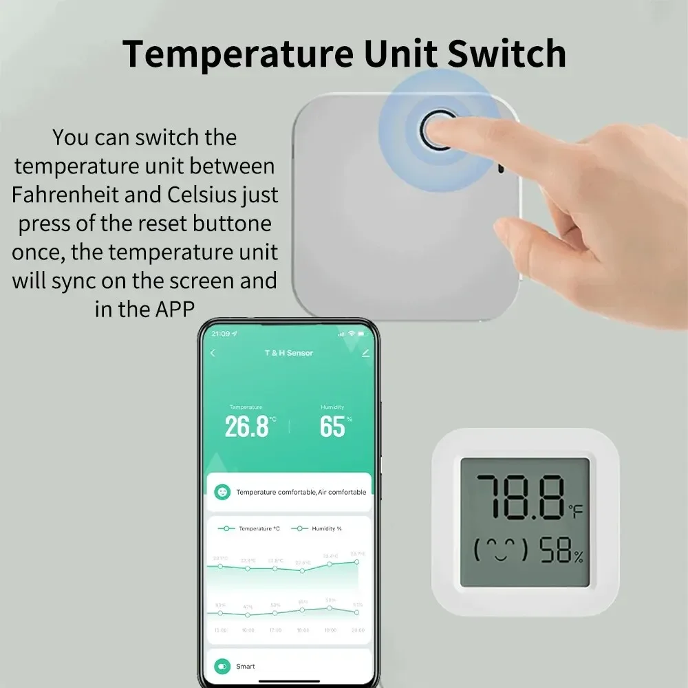 Датчик температуры и влажности – обзор и цена Smart Home Zigbee 3.0